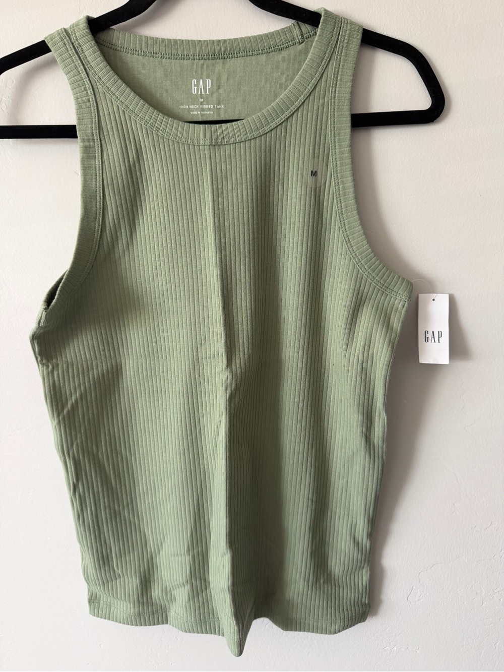 GAP Ribbed Tank Top in Sage